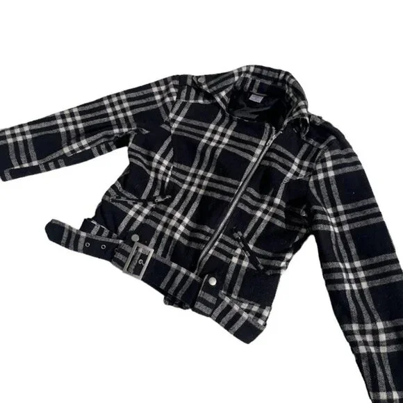 Dots Black and White Plaid Jacket - Picture 2 of 7